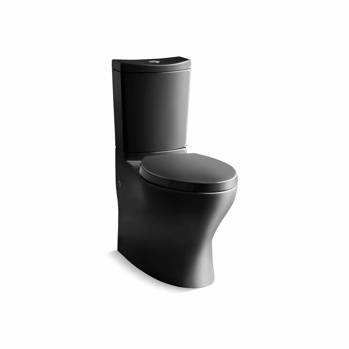 New โญ Kohler Persuade Curv Comfort Height Two-Piece Elongated Dual-Flush Toilet Black Black ๐