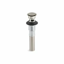 Best Sale ⌛ Kohler Pop-Up Clicker Drain Vibrant Brushed Nickel (K-7124-A-Bn) 🧨
