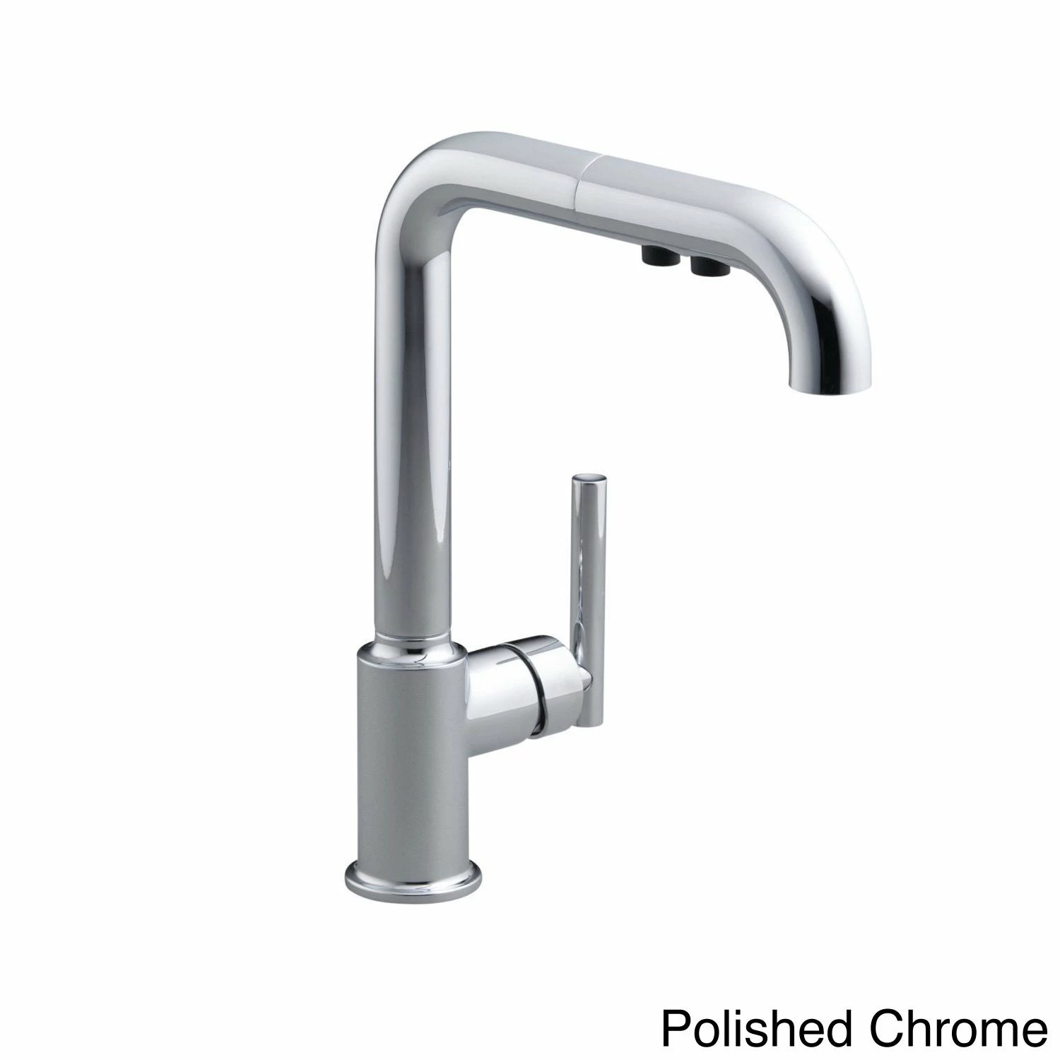 Budget 🤩 Kohler Purist Single-Hole Kitchen Sink Faucet With 8" Pull-Out Spout Polished Nickel 🧨