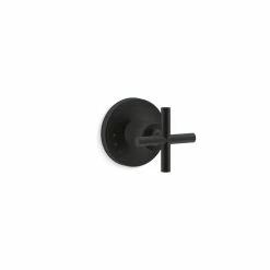 Best Pirce 🌟 Kohler Purist Valve Trim With Cross Handle For Volume Control Valve, Requires Valve Matte Black 🧨