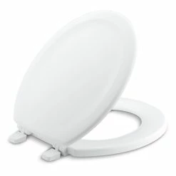 Best Sale ✨ Kohler Stonewood Wood Round Toilet Seat White ❤️