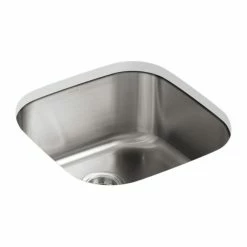 Best reviews of ✔️ Kohler Undertone 19-5/8" X 19-5/8" X 9-3/4" Undermount Single-Bowl Extra-Large Kitchen Sink Sink 🤩