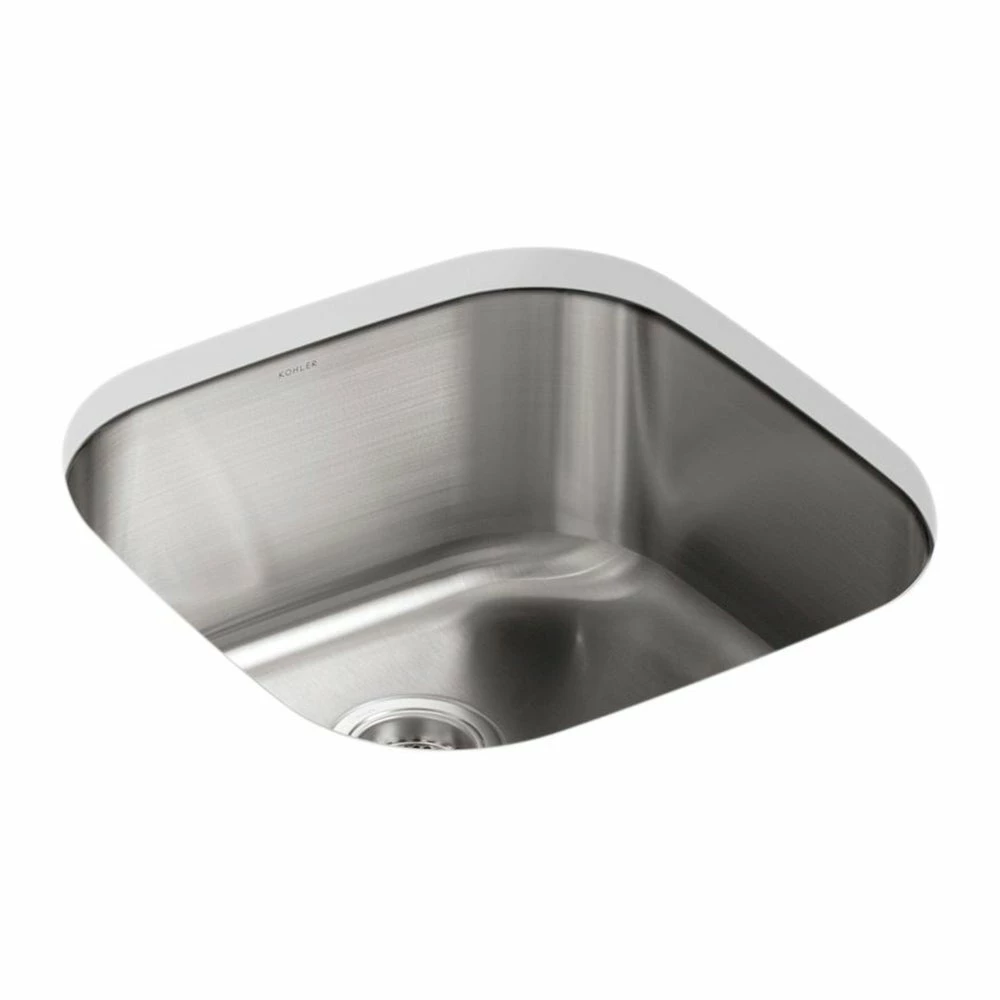 Best reviews of ✔️ Kohler Undertone 19-5/8" X 19-5/8" X 9-3/4" Undermount Single-Bowl Extra-Large Kitchen Sink Sink 🤩