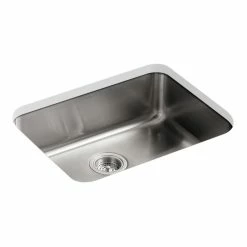 Cheap 🌟 Kohler Undertone 23" X 17-1/2" X 7-5/8" Undermount Single-Bowl Extra-Large Kitchen Sink 😉