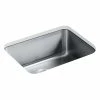 New ❤️ Kohler Undertone® Preserve® 23" X 17-1/2" X 9-1/2" Medium Undermount Single-Bowl Kitchen Sink (K-3325-HCF-NA) ✔️