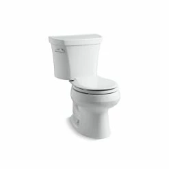 Cheap ⭐ Kohler Wellworth 2-Piece Round-Front 1.28 Gpf Toilet & Left-Hand Trip Lever, Seat Not Included White (K-3947-0) 👏