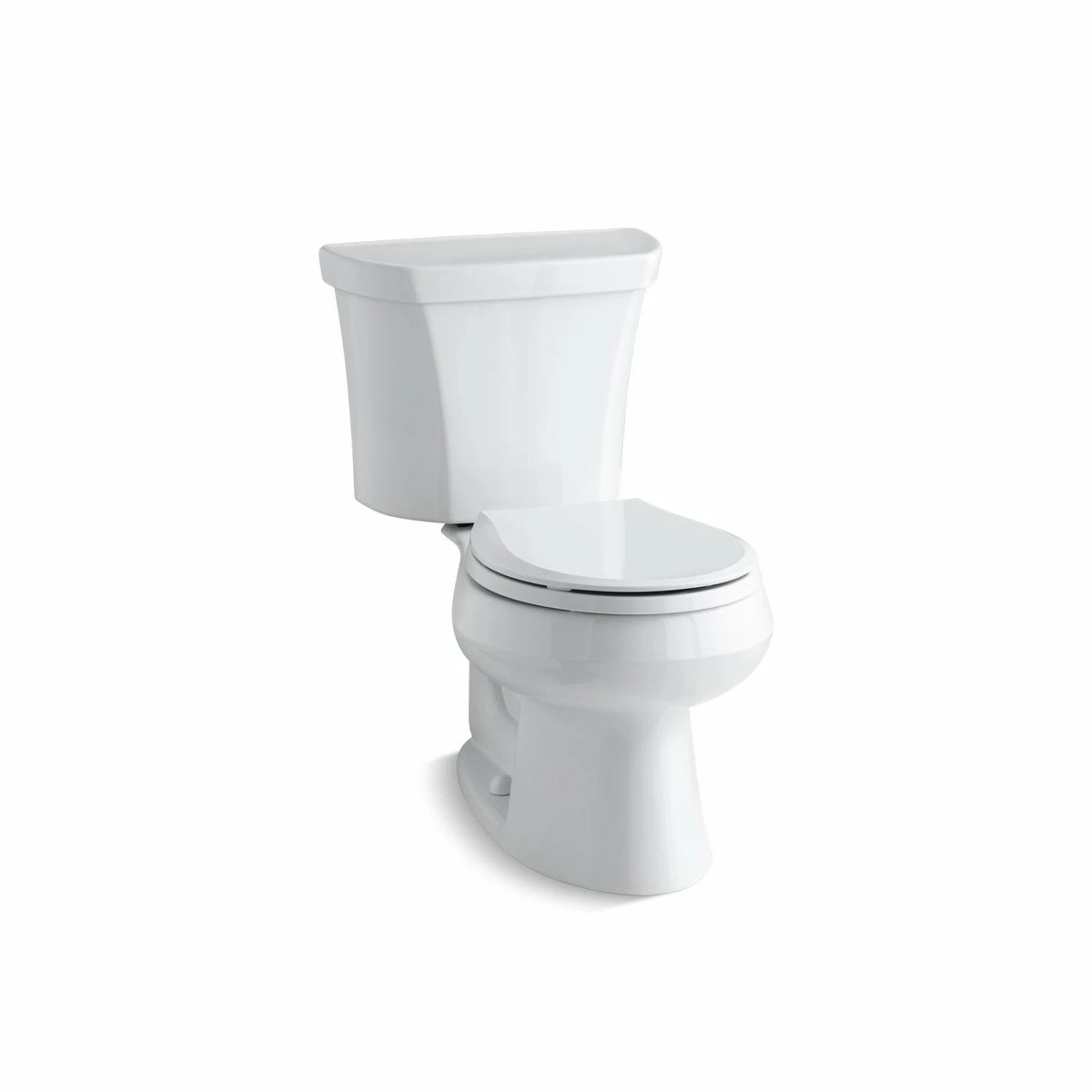 Discount 🌟 Kohler Wellworth 2-Piece Round-Front 2-Flush Toilet W/Class 5Flush Tech & RH Trip Lever, Seat Not Included White ⌛