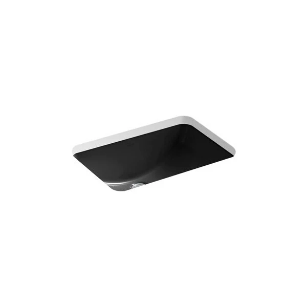 Cheapest 🔔 Kohler Ladena 20-7/8" X 14-3/8" X 8-1/8" Undermount Bathroom Sink Black Black ⭐