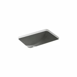 Hot Sale 🔔 Kohler Ladena 20-7/8" X 14-3/8" X 8-1/8" Undermount Bathroom Sink Thunder Grey ✔️