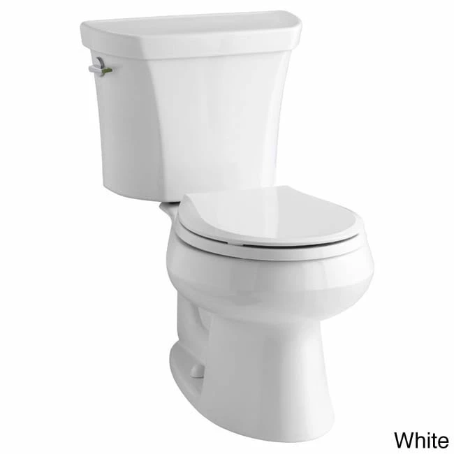 Outlet ๐ Kohler K-3987 Wellworth Two-Piece Round-Front Dual-Flush Toilet With Class Five Flush Technology And Left-Hand Lever, Less Seat Biscuit โ๏ธ